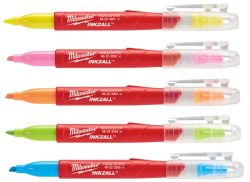 Набір текстмаркерів InkZAll MILWAUKEE, кольорові, (5шт)