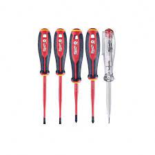 Набір трихгранних викруток VDE PZ/SL + тестер напруги - 5 од.