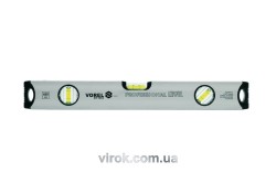 Рівень алюмінієвий VOREL : L= 150 cм, 3 капсули [15/30]