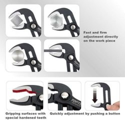 Кліщі переставні TOPTUL 12" з кнопкою Pro-Series DDAG1212