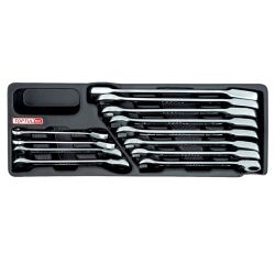 Набір ключів комбінованих з тріскачкою 8-19мм 12ед. (в ложементі) TOPTUL GAAT1205