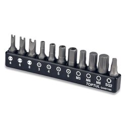 Набір біт для шурупокрута TOPTUL 1/4" 11 од. GAAV1104