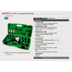 Гайковерт пневматичний з набором головок TOPTUL 1/2" 27ед. GDAI2702
