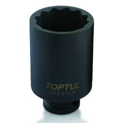 Головка 12-гранна ударна довга TOPTUL 1/2" 36 мм KABJ1636