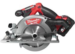 Пила дискова ручна акумуляторна MILWAUKEE, M18 CCS55-502X, діаметр 165 мм (+ заряд.пристрій, 2 акум.