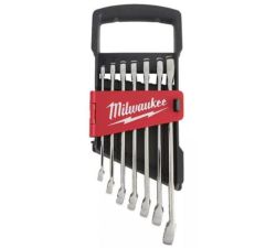 Набір метричних ключів рожково-накидних MAX BITE MILWAUKEE, (7шт), (10-17мм)