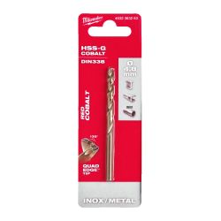 Свердло по металу HSS-Co MILWAUKEE DIN338, діаметр 4,8 мм