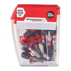 Біта SHOCKWAVE MILWAUKEE, PZ2, 25мм, (25шт)
