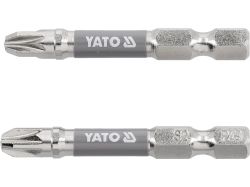 Насадка викруткова YATO PZ3 х 50мм. HEX 1/4", покрита нікелем, 2шт.[10]