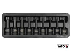 Набір насадок викруткових ударних YATO : SPLINE M4-M16. квадрат 1/2