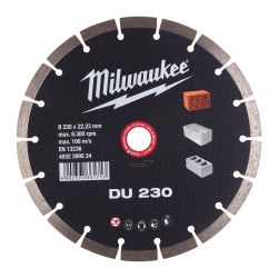 Диск алмазний для бетону, каменю, цегли MILWAUKEE DU 230, 230мм