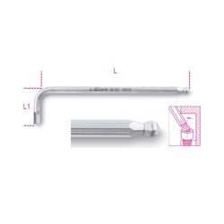 96BPINOX шестигранний ключ з кульковою головкою 4 мм