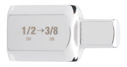 Перехідник хромований для головок MILWAUKEE, з 1/2'' на 3/8''