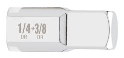 Перехідник хромований для головок MILWAUKEE, з 1/4'' на 3/8''