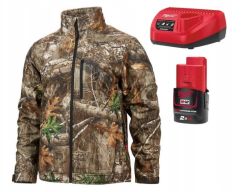 Куртка з підігрівом MILWAUKEE, M12 HJCAMO6-201(XXXL), камуфляжна (розмір XXXL) (+зар.пр., 1 акум.Х 2Аг)