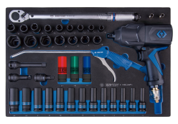Набір інструментів 41PC.1/2"DR.COMPOSITE IMPACT WRENCH SET METRIC WITH SOCKET(EVA FOAM)"