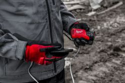 Куртка з підігрівом MILWAUKEE, M12 HJGREY5-201(XXL), сіра (розмір XXL) (+зар.пр., 1 акум.Х 2Аг)