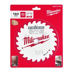 Диск пиляльний PFTE MILWAUKEE, Ø160х20х2,2мм, 24 зуб.