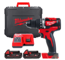 Дриль-шурупокрут безщіткова компактна M18 CBLDD-202C крутний момент 60Нм MILWAUKEE 4933464317