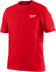 Футболка MILWAUKEE, WWSS дихаюча з коротким рукавом, червона, розмір XL
