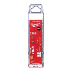 Свердло по металу RedHEX SHOCKWAVE™ HSS-TiN MILWAUKEE, діаметр 5,0х80х31мм, (10шт)