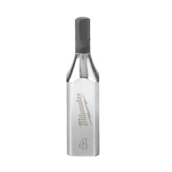 Головка торцева  хромована ¼” MILWAUKEE з бітою Hex, 4мм