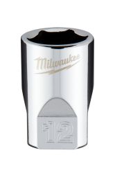 Головка торцева хромована 1/4'' MILWAUKEE, 12мм