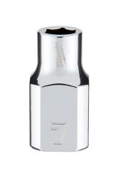 Головка торцева хромована ⅜″ 6гр. MILWAUKEE, 7мм