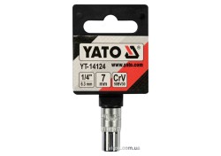 Головка торцева 6-гранна YATO : квадрат 1/4