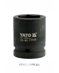 Головка торцева ударна 6-гранна YATO : квадрат 3/4