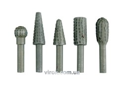 Фрези металеві по дереву та ДСП VOREL, Набір, 5шт, Ø-6мм [25/200]