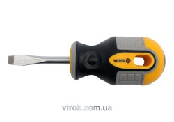 Викрутка плоска VOREL : SL5 х 38 мм. Cr-V [12/60/240]