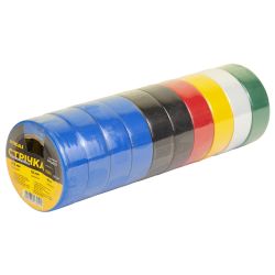 Стрічка ізоляційна ПВХ кольорова 0.13мм×19мм×10м (10шт) SIGMA (8413051)