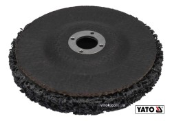 Круг зачистний нетканий YATO : Ø= 125 мм, 12500 об/хв, гайка М14 до КШМ [6/36]