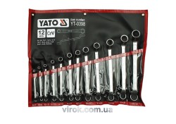 Ключі гнуто - накидні YATO : CrV, М= 6х7-30х32 мм, Набір 12шт. [4]