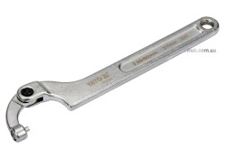 Ключ гаковий з носиком на шар з округленим болтиком в діапаз. M=35-50мм YATO, Хр-Ванад. L=210мм [10]