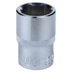 Насадка шестигранна коротка 1/2" 18мм CrV ULTRA (6070182)