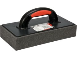 Терка пластикова з жовтою гідрогубкою h= 50 мм YATO: 270 x 130 мм, для змивання і штукатурки [5]