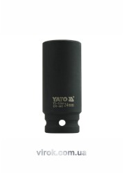 Головка торцева ударна 6-гранна YATO : подовжена, квадрат 1/2
