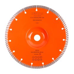 Круг алмазний вiдрiзний Distar 1A1R Turbo 230x2,3x9x22,23/F Laser CTH 230x22,23F GM