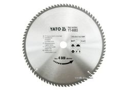 Диск пиляльний победітовий по дереву YATO: 350х30х3.5х2.5 мм, 84 зубці, R.P.M до 4500 1/хв [10]