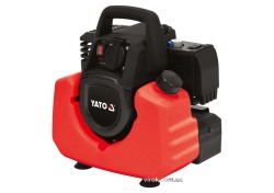 Генератор струму бензиновий інверторний YATO: W=800/880 Вт, U=230 В, витрата- 0.75 л/г, бак- 3.5л