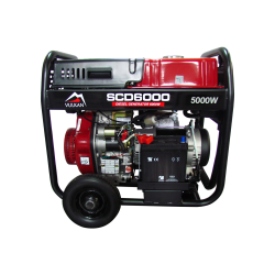 Генераторна установка SCD6000 дизель 1ф 4,5кВт ел.старт, 18л, колеса