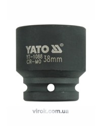 Головка торцева ударна 6-гранна YATO : квадрат 3/4