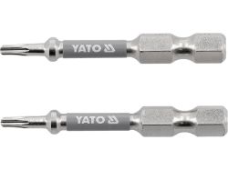 Насадка викруткова YATO TORX T8 х 50 мм. HEX 1/4", покрита нікелем, 2 шт.[10]