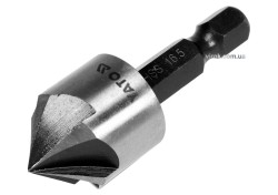 Зенкер конічний по металу YATO : HSS, Ø= 16.5 мм, l= 45 мм, 5 пругів, HEX- 1/4