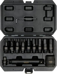 Набір насадок викруткових ударних YATO : TORX/HEX до квадратів 1/2