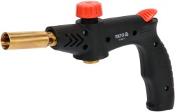Пальник газовий YATO : різьбове з'єднання EN417. до 1.7 кВт. п'єзозапал. 360° [40]
