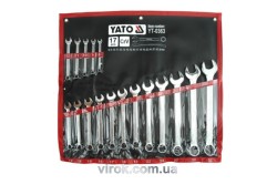Ключі ріжково накидні YATO : М= 8-32 мм, Набір 17 шт. САТИН [3]