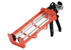 Пістолет скелетний для нанесення герметиків, з подвійним картриджем YATO : l= 245 мм, w= 100 мм [12]